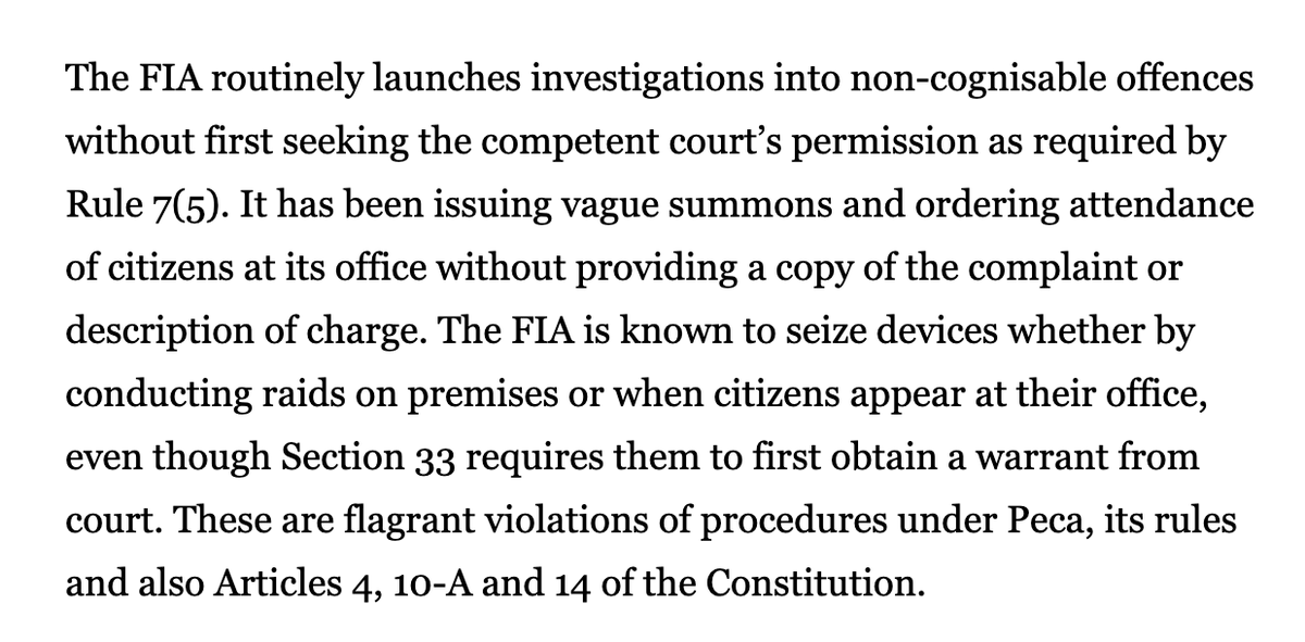 . @ShireenMazari1 These are facts. You can conduct your own independent inquiry to ascertain further. But it is wrong to say it does not or will not happen. As Minister, what do you intend to do to rectify this situation?  https://www.dawn.com/news/1507604/above-the-law https://www.dawn.com/news/1565098/weaponising-peca