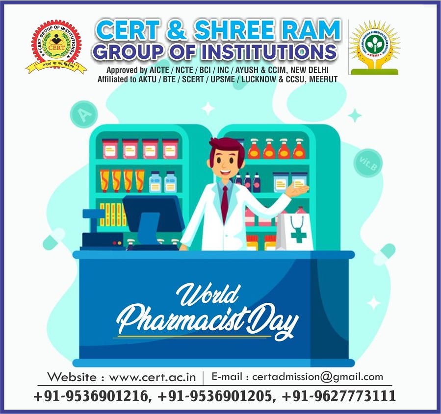 Happy World Pharmacist Day
#pharmacist
#pharmacyday
#WorldPharmacistDay
#Careerinpharmacy
#admissionsopen