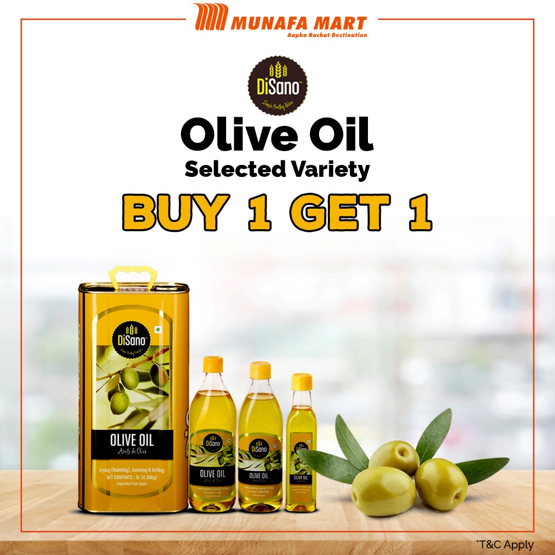 munafamart's tweet photo. Disano Olive Oil Selected Variety
Buy 1 Get 1 Free.
Just Place Your Order Online or Through call.
Click the below link to Start online Shopping...
https://t.co/53lIVh1gC4
#munafamart #grocery #oil #edibleoil #essentialneeds #onlineshopping #disano #munafaoffer #oliveoil https://t.co/E695ZdJC8S