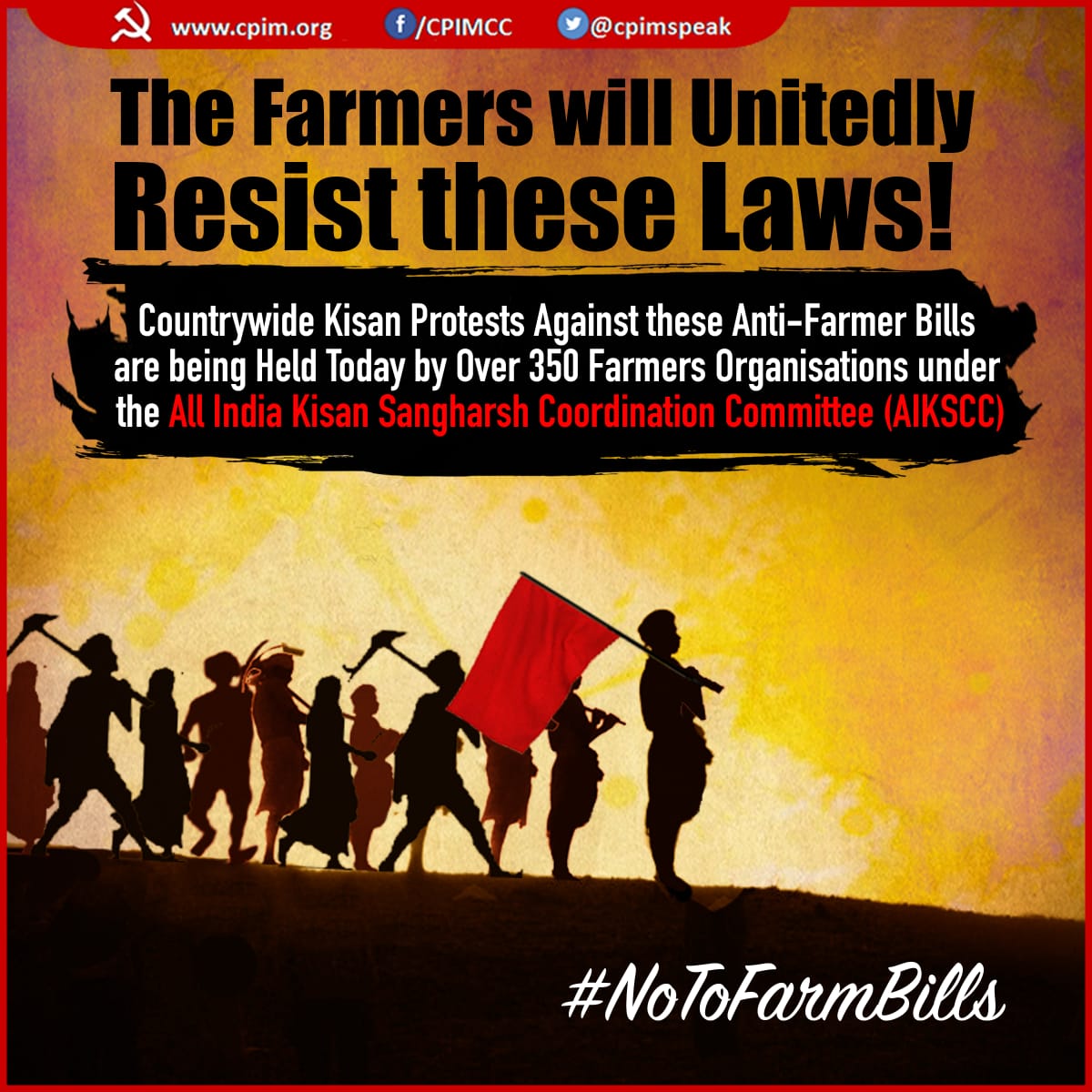 ac_ndd's tweet photo. Modi govt bulldozed 3 Farm bills through the parliament violating all parliamentary procedures. These new laws handover Indian agriculture, our produce and our markets to foreign and domestic agribusiness corporations

#NoToFarmBills https://t.co/UPX5TnHfkx