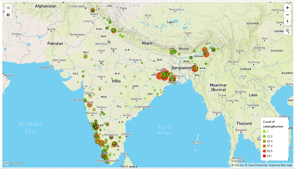 inbiodiversity's tweet photo. Although participation in the Big Butterfly Month was slow to start, we have now crossed 5000 observations contributed by 195 users and covering over 400 species. BBM competitions continue till 30th. Upload now: https://t.co/jV56UT6Jyx https://t.co/IVIAetEM1R