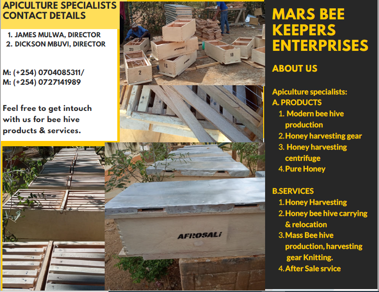 mulwadickson's tweet photo. #Apiculture specialists. We got you 4 #beekeeping venture #modernbee #hive #honey #apiculturanatural #apiculturetraining #FestivalKikwetu #WeThePeople #Constitution #parliament #WangariMaathai #KameneAndJalas #FridayFeeling #FridayMotivation #beekeepers #kenya #tanzania #uganda https://t.co/Ad2jINnQ0F