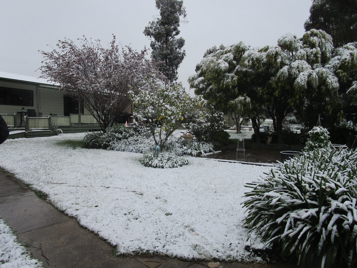 Now that's real snow. #Haddon #Ballarat