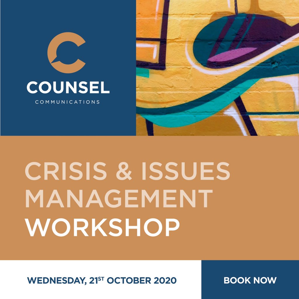 CounselComms's tweet photo. W O R K S H O P S • Need to top up or refresh your communications skills? We’re offering a series of #Communications Workshops that will enhance your expertise and bolster your ability to handle any #issue. Email simon@counselcomms.com.au for more info or to reserve your spot. https://t.co/HYvNrxjoM9