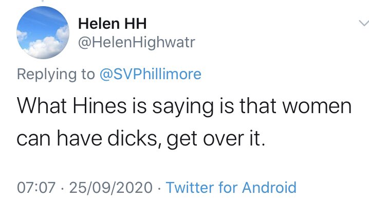 So. To keep their lovely money, er I mean refocus the discourse, we now have a new refrain - that women have penises, get over it!This is excellent. Queer Theory is a delicate beast. It can survive in a protected environment - like the campus of a third rate university -