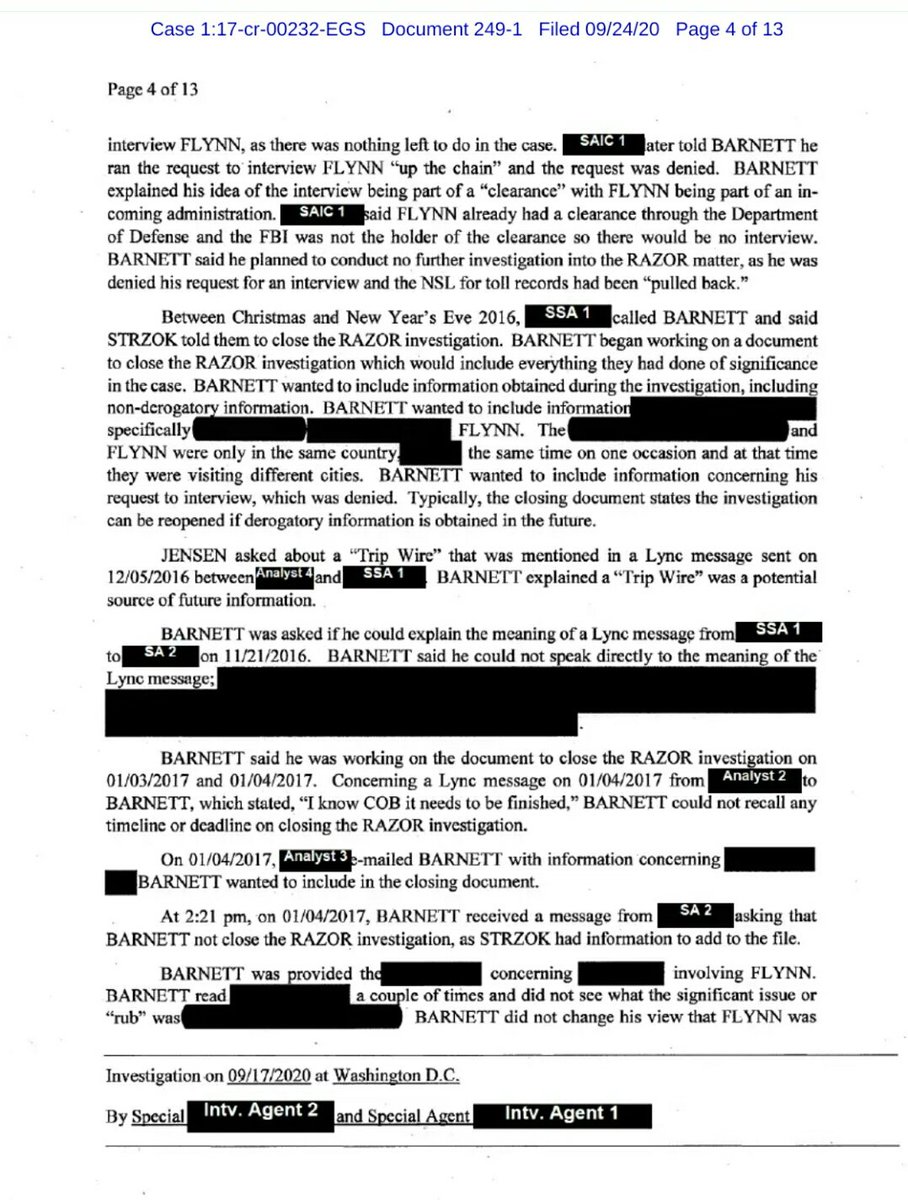 CONTD: Redacted Interview Of  @FBI Special Agent  #WilliamBarnett (4/13)