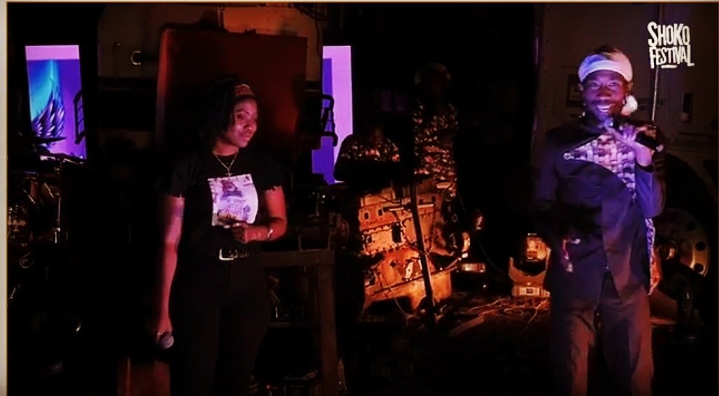 NobleStylz's tweet photo. THE KING IS FEMALE ๐ธ๐พ
..and she reigned last night at @ShokoFestival ๐ฅ๐ฅ๐ฅ @BlacperlZW brought it home ๐ค๐ค๐ค what a way to start to countdown to the #ProjectPerl Ep Drop https://t.co/RaaSE03kRa