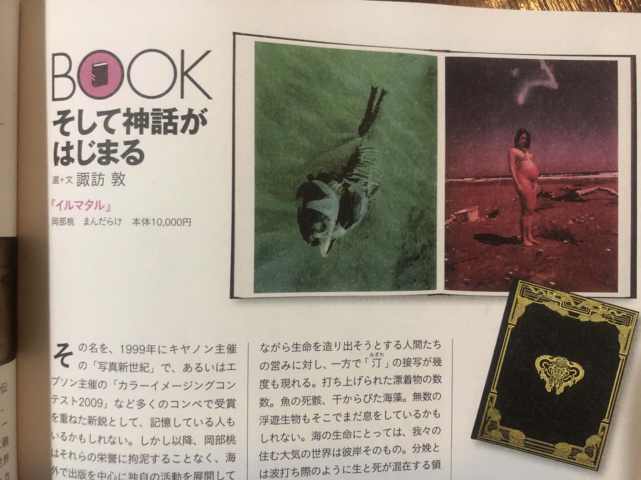 まんだらけ海馬 本日 9 25発売の 芸術新潮 10月号 にて 画家の諏訪敦さんによる岡部桃 イルマタル の書評が掲載されています 装丁の細かなこだわり 作品内容について丁寧にご紹介いただいています 是非 ご覧ください 岡部桃 写真集