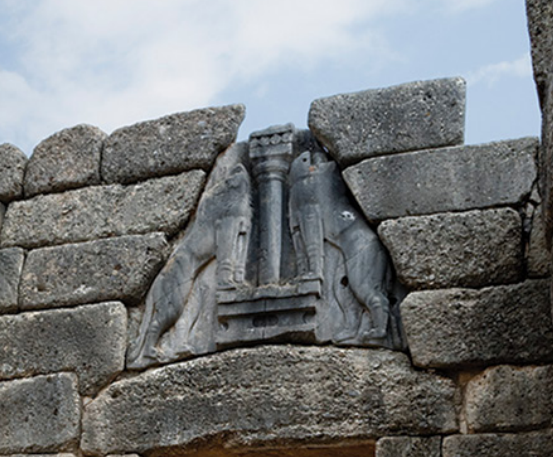  #CLST6  #CYO1  #prehistory I watched Nick Blackwell's fascinating lecture on how the Lion Gate Relief at Mycenae was created, see  https://vimeo.com/81787742  and this picture from Stansbury-O'Donnell p56. All other images come from Blackwell's talk.