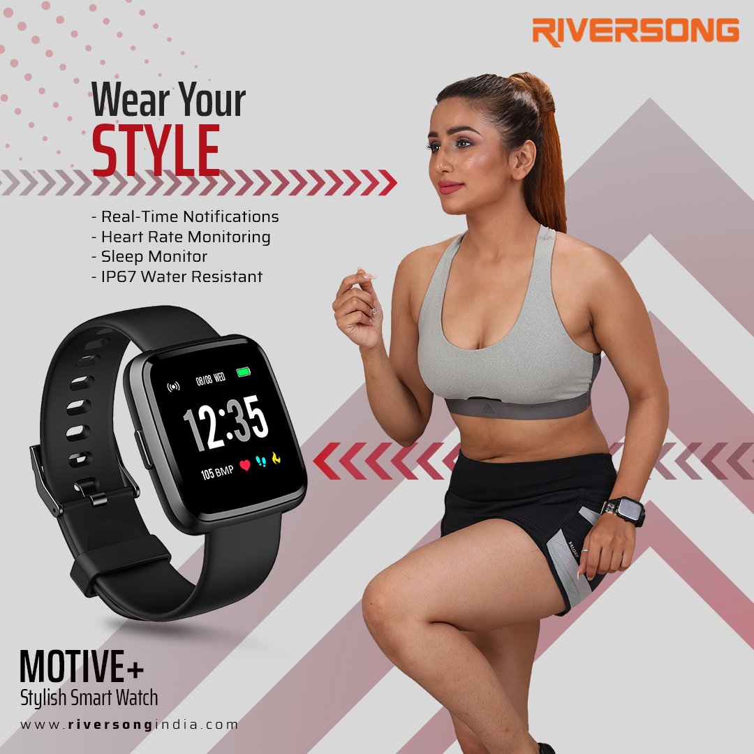 riversongindia's tweet photo. Stylish and feature loaded! Yes! Riversong Motive+ smartwatch is packed with useful features. Buy now!
#RiversongIndia #ReInventWithRS #SmartWatch https://t.co/8Ql2fYqc0p