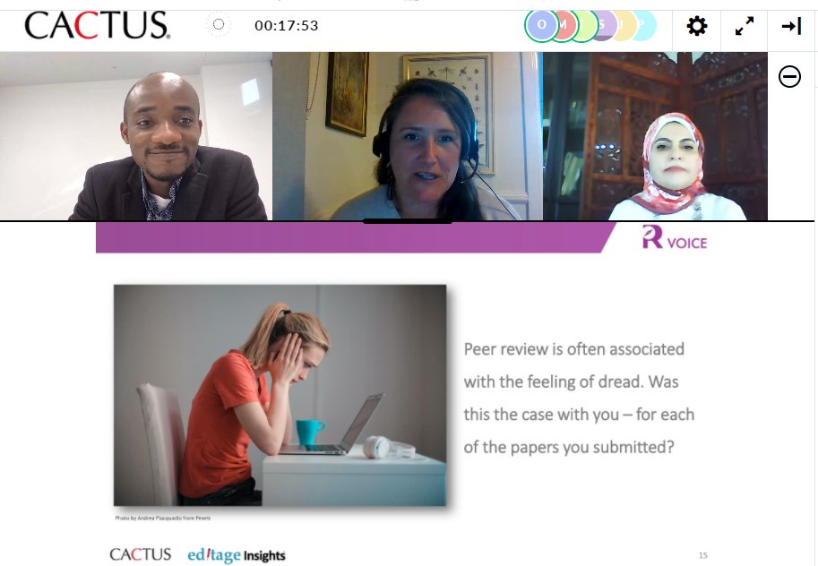Editage's tweet photo. #PeerReview = Fear Review?

In discussion now in the #webinar on My Peer Review Story as a part of #PeerRevWeek20.

#TrustInPeerReview #ecrChat #phdChat #researchPublishing #manuscriptEditing https://t.co/sRAZOBGCDL