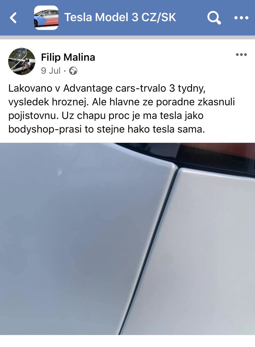Regarding negative posts this group is ofc dominated by  #Teslapaintissues. From paints being done wrong from the get-go, to owners seeing paint disappear in front of their own eyes, to owners seeing herrible paint repair work be done by Tesla’s licenced bodyshop.