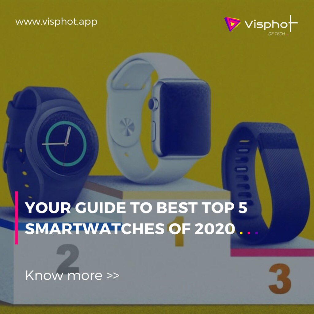 visphot's tweet photo. From tracking your health to listening to music and controlling several other things via wrist. We bring to you the list of Top 5 smartwatches that are so far the best of 2020 with its details.
#BestSmartwatch #GalaxyWatchActive2 #FossilSport #Fitbitversa #AppleWatch #OppoWatch https://t.co/0ERk8xvcyY