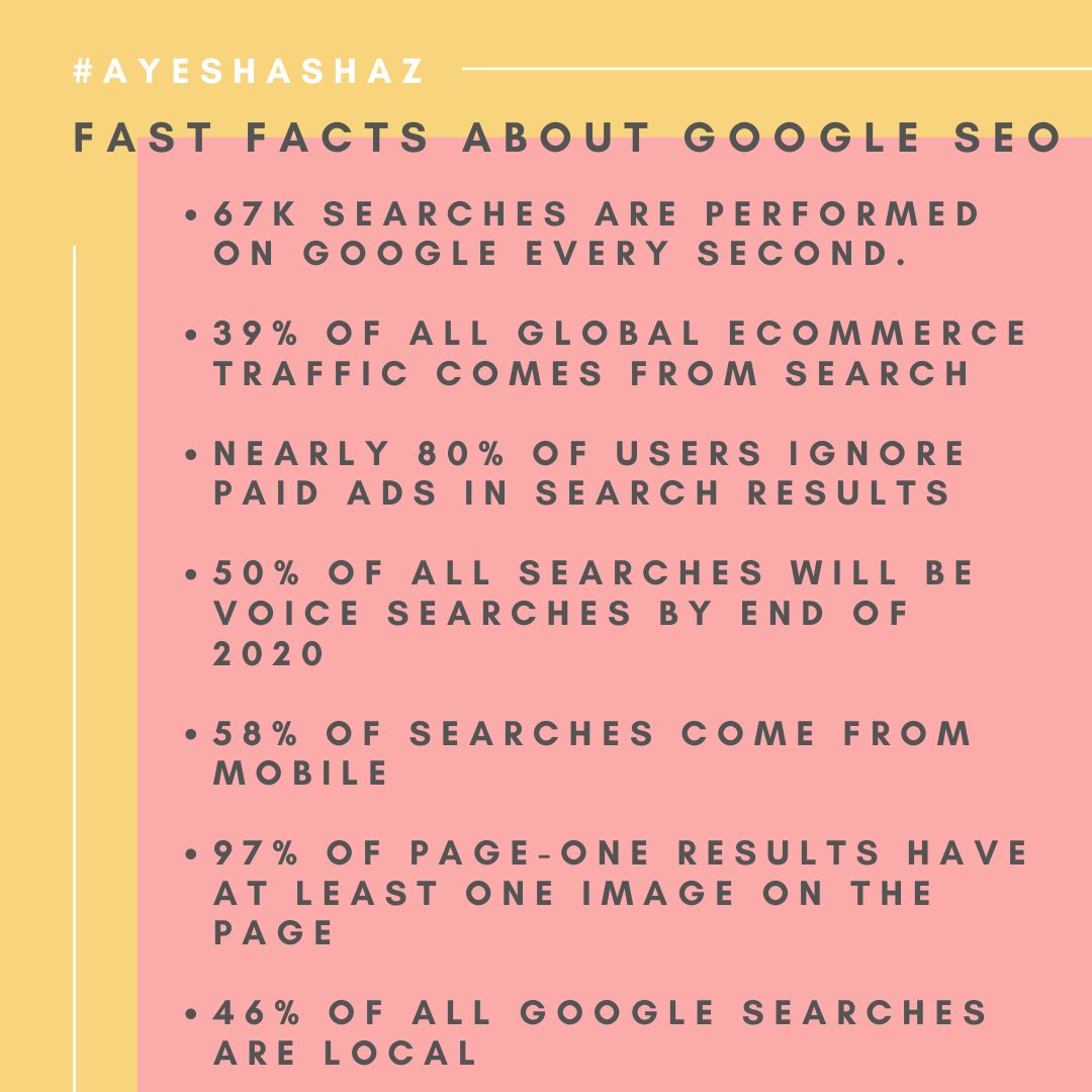 AyeshaShaz's tweet photo. What is the greatest fact you know about Google?
#google #searchengine #googleseo #seoupdates #funfacts #googlefunfacts #seofunfacts #searchengineoptimization #seoexperts #digitalmarketers #realfunfacts #google #googlesearchengine #AyeshaShaz https://t.co/eoziZEDkl1