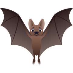 joypixels. fantastic silhouette but this bat emoji looks like a paw patrol character and its tail is missing. also what the fuck is joypixels. 5/10