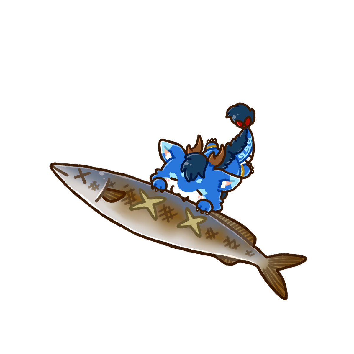 koto0v0haru's tweet photo. ご依頼ありがとうございました！

@toranekoSAI 🐟🐟
@ChrysTiger 🍇 https://t.co/lCHGllyhKB