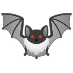 emojidex. big ears, check. great silhouette, check. fingers, legs, and a tail, check check check. i am willing to forgive a lack of fangs because of the red eyes, the chest fluff, and the fact that this is god’s perfect creature. 56/10