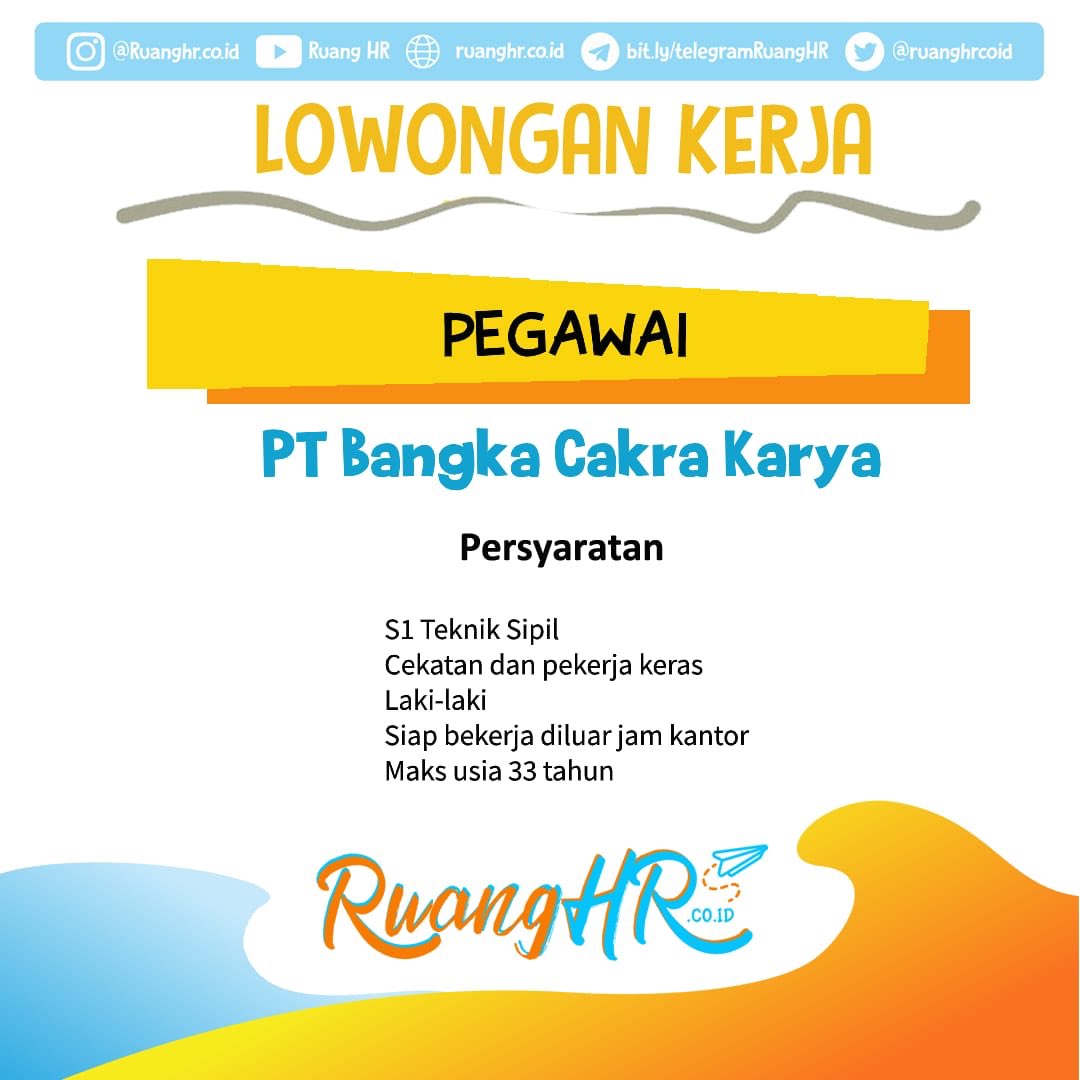 ptsultancom's tweet photo. [INFO LOWONGAN PEKERJAAN]
 
Informasi selengkapnya silahkan akses link di bawah ini:

https://t.co/R7349eKJiK
https://t.co/RPZcStFay7
https://t.co/pcGTYAQ3R4
https://t.co/ggUyvsGZ58

#RuangHR #LokerRuangHR #lokercs #lokerbabel #lokerbangkabelitung #lokermanager #lokerpegawai https://t.co/2aa80wWosU