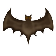 emojipedia. i absolutely hate this. i despise this. the wing shape is a atrocious and the airbrushing thoroughly demonstrates everything i can potentially despise about digital art as if targeted to make me angry. wretched, wretched image. stupid looking. offensive to bats. 0/10