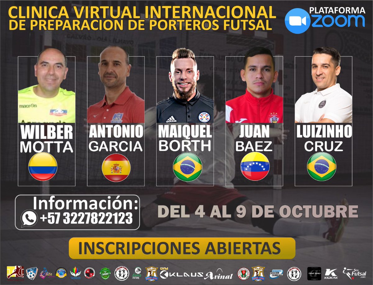 Agradecer la invitación a <a href="/CDGalaxyfutsal/">Club Deportivo Galaxy Futsal</a>. Intentaremos aportar nuestra particular visión sobre el Entrenamiento de Porteros. Os animo a participar en este Clinic que contará con Ponentes de prestigio internacional en este ámbito.