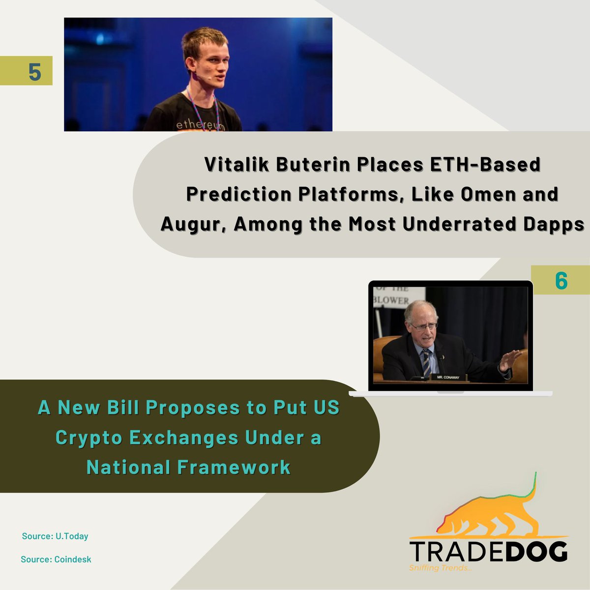 TradedogCrypto's tweet photo. Hey Guys!! Here are the #latestnews ๐ฉโ๐ซand #latestupdates ๐ฐof the Crypto World......Stay Updated with TradeDOG's "Crypto - In the Know๐ฅ๐".
#tradedognews
#cryptointheknow
Follow us to get daily updates about the Cryptocurrency Industry and much more stuff๐.
#CryptoNews https://t.co/Wn3wk1xhIk