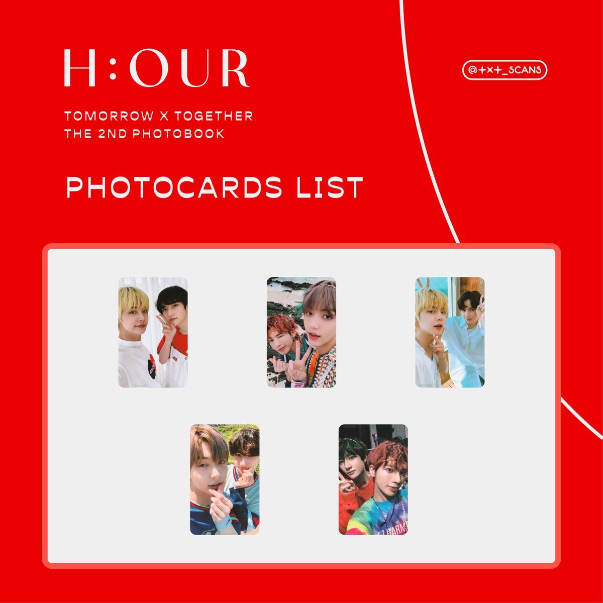 TXT HOUR トレカ THE 2nd PHOTOBOOK