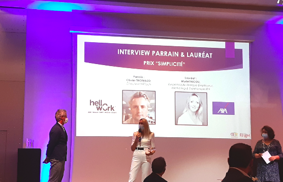 Happy friday 🤩 
<a href="/AXAJobs_fr/">AXA Jobs France</a> remporte le trophée de l’équipe #RH digitale, prix #Simplicite remis par le <a href="/GroupeRHM/">Groupe RH&M</a> !
Une belle récompense de la stratégie servicielle &amp; marketing multicanal mise en place pour nos candidats ! 

Bravo aux équipes RH &amp; métiers pour leurs actions 👏