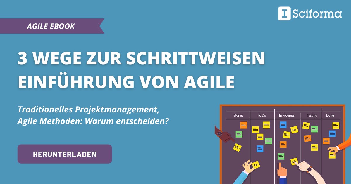 [eBook] Erfahren Sie, wie Sie Agile über 3 Wege in Ihr Projektmanagement einführen können, in Ihrem gewünschten Maß und Tempo...

Jetzt eBook lesen: bit.ly/2RUQcZx

#ebook #agil #ppm #projekte #teams #projektportfoliomanagement