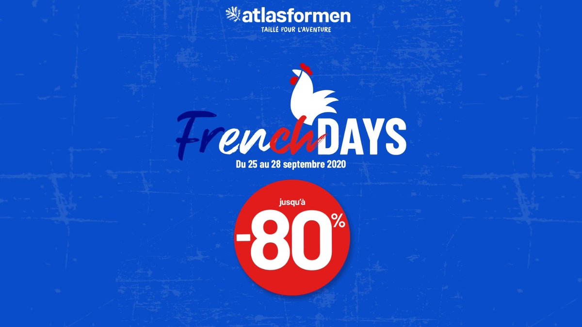 atlasformen (@atlas_for_men) on Twitter photo Les #frenchdays sont arrivés ! 
Retrouvez nos meilleures offres sur notre site. #soldes #DealoftheDay 
👉 atlasformen.fr Les #frenchdays sont arrivés ! 
Retrouvez nos meilleures offres sur notre site. #soldes #DealoftheDay 
👉 atlasformen.fr