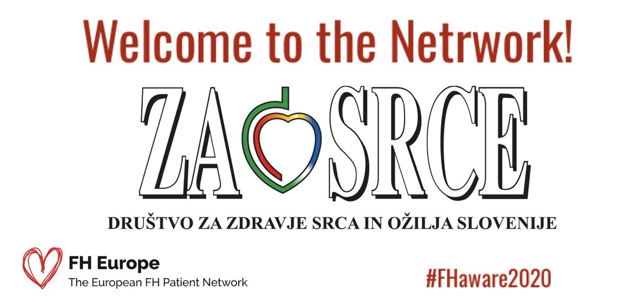 fhpatienteurope's tweet photo. The European FH Patients Network is growing. A very warm welcome to Slovenian ❤️ Foundation. Find out more about this incredible organization and how it successfully helps #FindFH and manage it across #Slovenia! https://t.co/QMNuH0KbCt @UrhGroselj #FHAware2020 https://t.co/MVowycRzHY