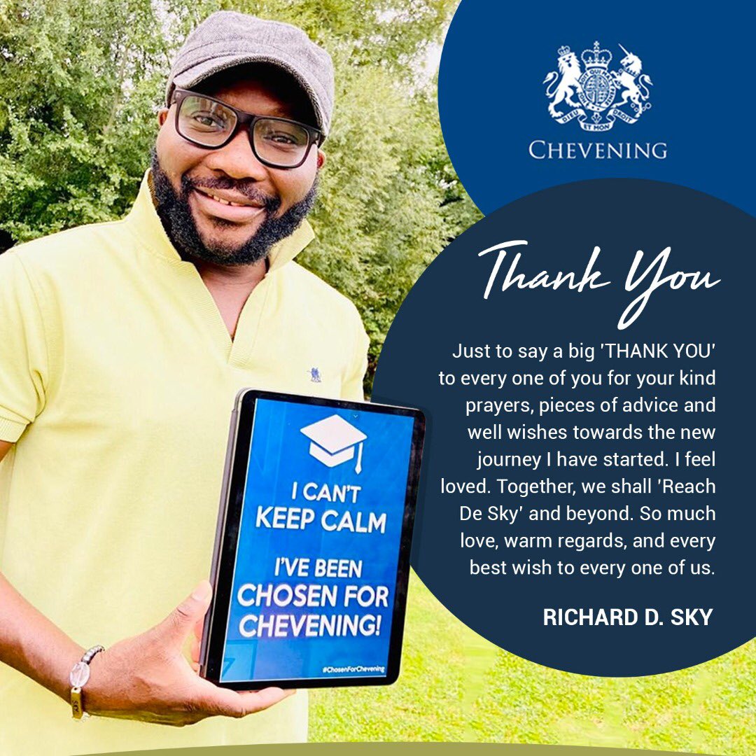 RichardDelaSky's tweet photo. Just to say a BIG ”Thank You” to every one of you. Akpe! Let's make rain. Easy day! @CheveningFCDO @ChevAlumni_Gh https://t.co/BODiFeRuto