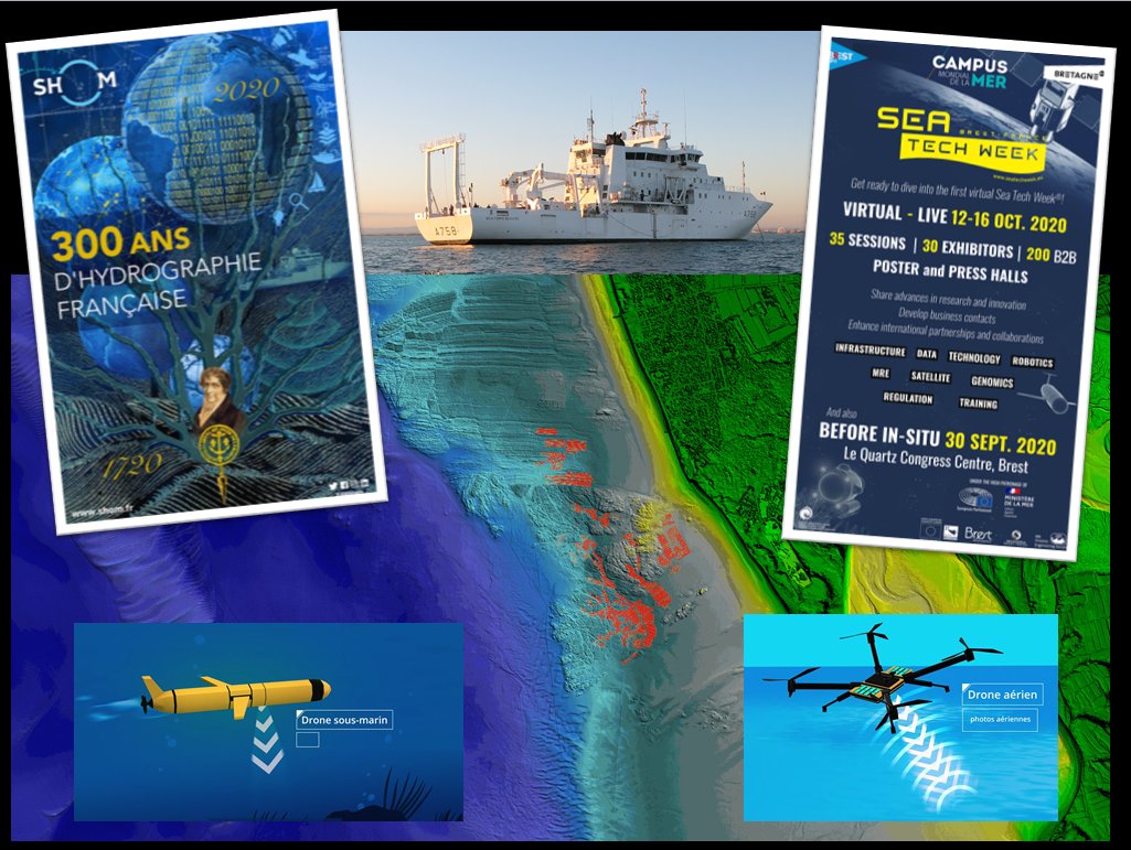 Sea tech Week à #Brest - Le Shom propose 2 sessions :
➡300 ans d'hydro. et projets d'innovation : 13/10 de 13h30 à 15h30
➡️Topo-bathy littorale par laser aéro – Litto3D : 14/10 de 09h à 11h et 13h30 à 15h30

Pour suivre ces sessions, inscrivez-vous sur seatechweek.eu/Register-834-0…