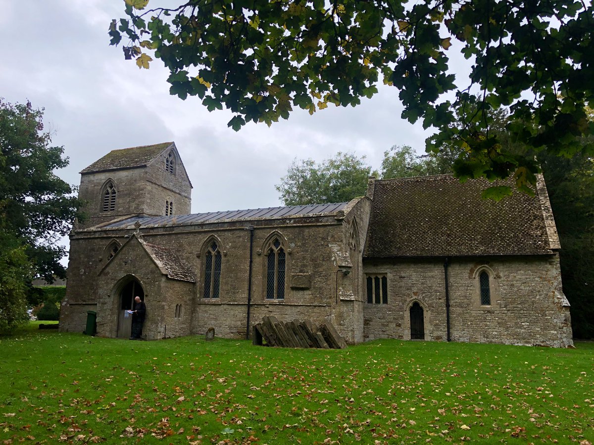 RachelsTales's tweet photo. St Lawrence, Radstone has a saddleback roof! These are pretty rare across the country (I can only think of a couple of others). Inside are these two fine bells. The chancel was rebuilt in the Victorian period. It makes for an quirky and intriguing shape! #churchcrawling #bells https://t.co/pO0eYwjCrl