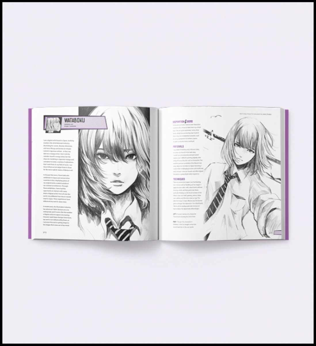 3dtotal publishingから発売中の"Sketching from the Imagination: Anime & Manga"に作品が掲載されています。https://t.co/vGlnQoP5WU 