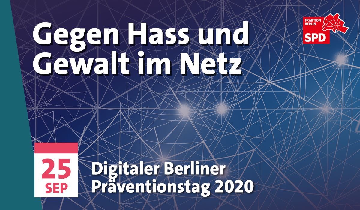 spdfraktionbln's tweet photo. Damit Hassgewalt, Mobbing und Stalking im digitalen Raum keinen Platz mehr bekommen. https://t.co/Aw3iUmAwsH #digitalprevention #Präventionstag #Berlin https://t.co/7xNh0E8EUo
