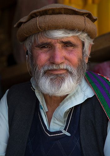 People of Ishkashim: Portrait of man with a white beard, Badakhshan province. Picture by Eric Lafforgue.