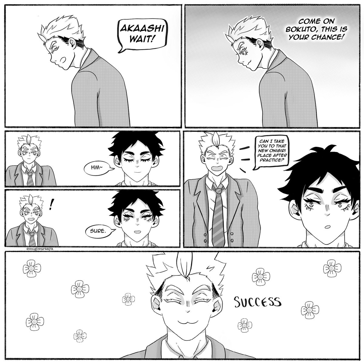 "just a cloud away" -a bokuaka comic (1/?)

(#bokuaka #haikyuu #haikyuufanart) 