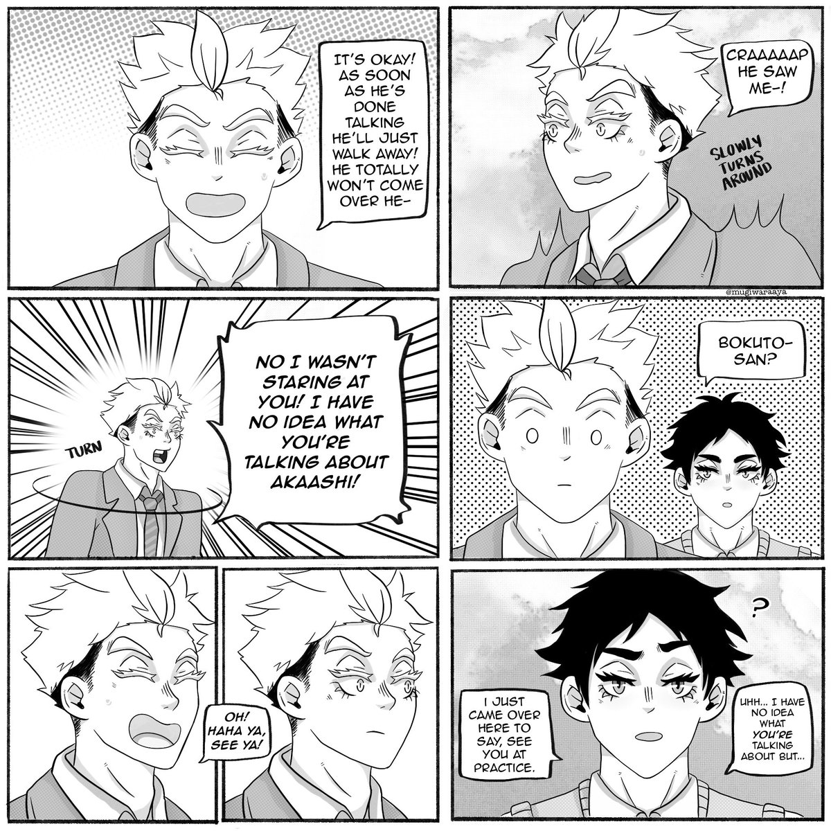 "just a cloud away" -a bokuaka comic (1/?)

(#bokuaka #haikyuu #haikyuufanart) 