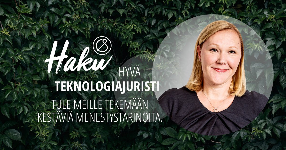 Hei teknologiajuristi!⭐Haaveiletko urasta asianajoalan huipulla? Data ja #teknologia -tiimissämme työskentelet monipuolisten teknologia- ja digitalisaatiohankkeiden parissa. Lähetäthän hakemuksesi viimeistään 12.10.! 

castren.fi/fi/urapolku/av… 

#rekry #castrenrekry #juristi