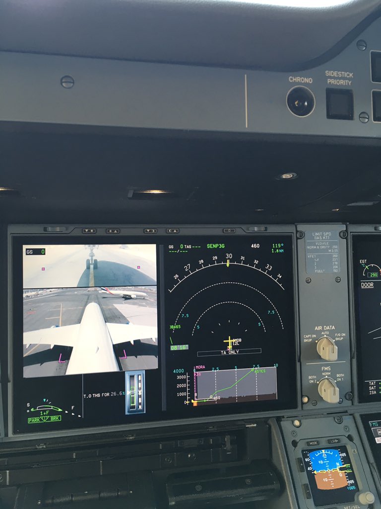 At holding point. So close! Dubai airport closed due electrical failure. Hopefully open soon so we can head home #A350