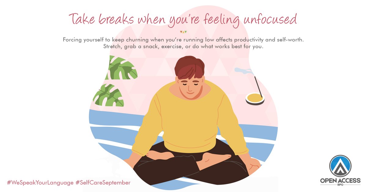 Creating more time for yourself can help improve your well-being. Check out this thread for more  #SelfCare tips! #WeSpeakYourLanguage  #SelfCareSeptember  #SelfCareAwarenessMonth