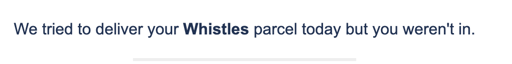 driverast's tweet photo. @Hermesparcels Not sure what's going on here... a poorly worded CRM email or a deliberate mistake?  You can't pull the 'You weren't in' when you own a @ring doorbell and also been home all day. https://t.co/HAitySPm1u
