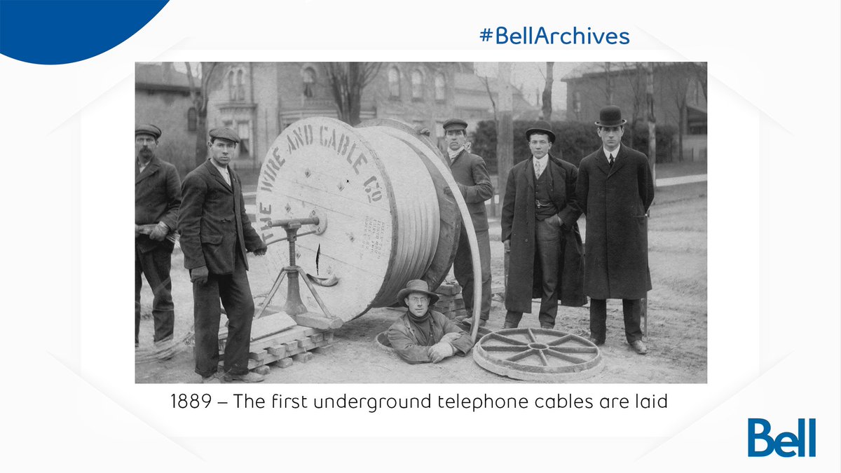 FlashbackFriday to 1889 when we laid the first underground telephone