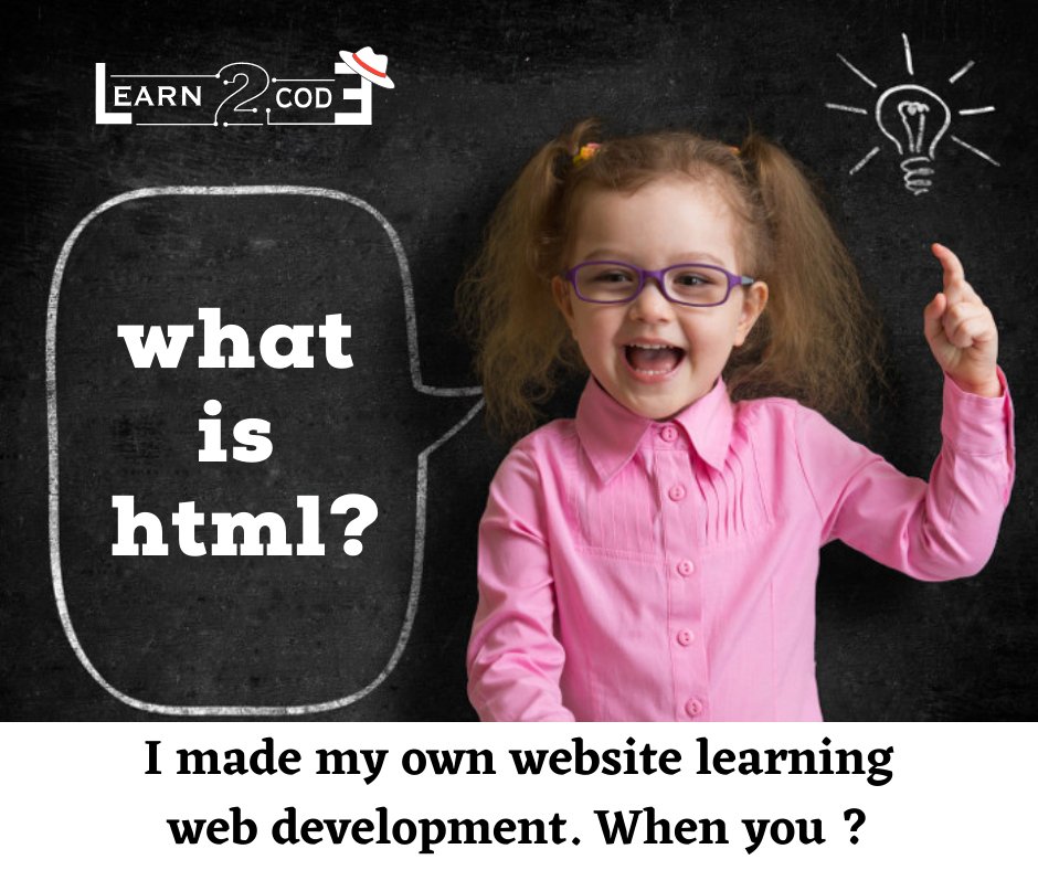 Learn2code_asia's tweet image. Angelin built a website learning web design with learn2codeAsia. When is your kid ?? Join your kids to Our coding classes. learn2code.asia/courses/webDes…
#KidsCodingClasses #Learn2codeAsia #HTML #HTML5 #CSS #javascript #kids #childrens #PArentingTips #jQuery #reactjs #onlineCoding