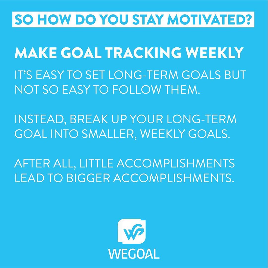 WeGoalApp1's tweet photo. Must read! Goal tracking and achieving doesn’t have to be hard. With WeGoal you can achieve so much! #goals #goalsetting #fitness #health #fit #healthylifestyle #college #food #motivation #workout #gym #development #selflove #achieve #achieveyourgoals #app #startup #twitter https://t.co/5VHnOaQOaR