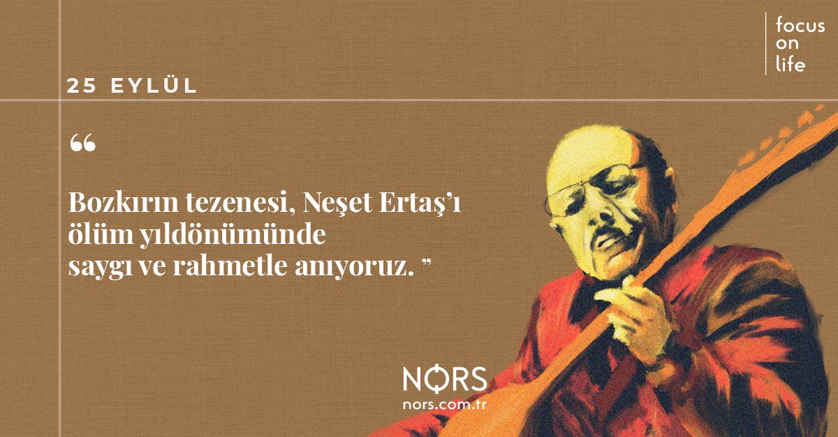 Bozkırın tezenesi, Neşet Ertaş'ı ölüm yıldönümünde saygı ve rahmetle anıyoruz. 

#NesetErtas