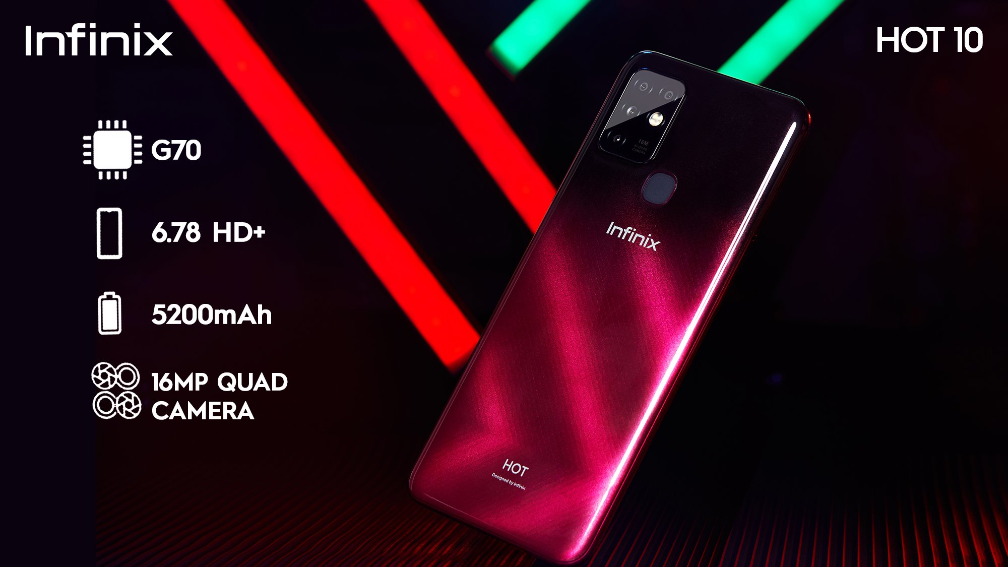 INFINIX HOT 10-back view