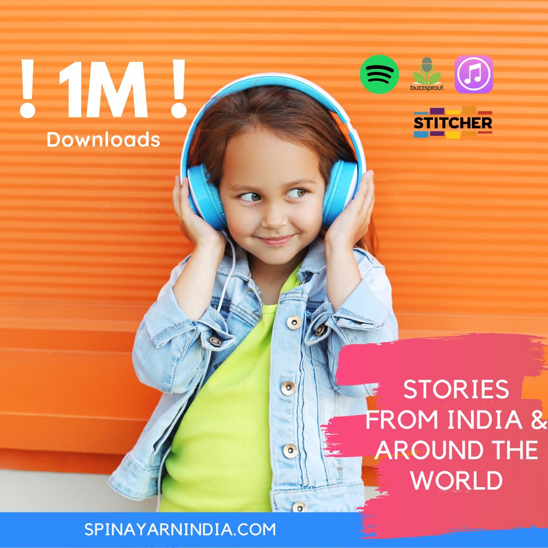 iAnupSpeak's tweet photo. @spinayarnindia ONE MILLION DOWNLOADS!!!
Thank you ๐๐ป Thank you ๐๐ป Thank you ๐๐ป
https://t.co/efTgcbhvRd
#children #kids #spinayarn #story #stories #india #language #poem #books #reading #audio #video #childrensbooks #childrenvideos #audiobook #BhashaSangam #EKSB #podcast https://t.co/69iTJQTFJ7