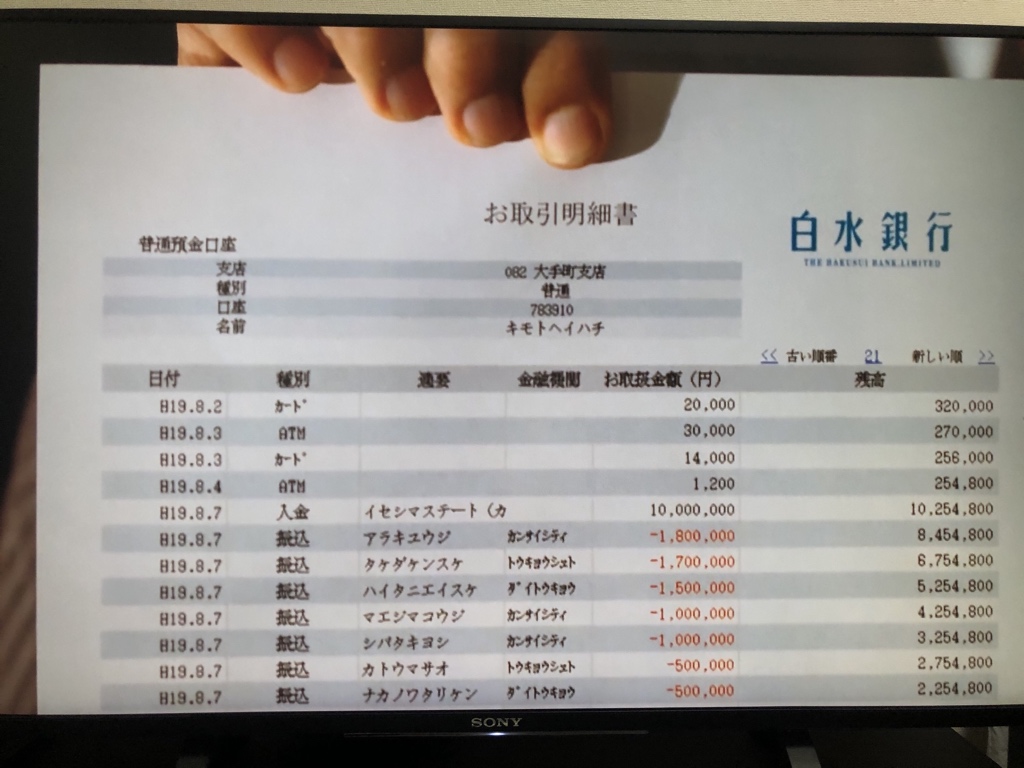 じょび Of 寿 白水銀行 の紀本常務の口座から中野渡頭取にお金が振り込まれてる という話を聞いてようやく見返したんだけど そんなことより気になるのがお取引明細書が見難すぎる上に金額間違ってるんだけど