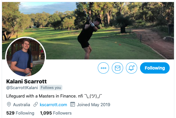 6/15 -  @ScarrottKalani If you want to learn finance & investing - He is the guy. He creates these short BizCards which gives you so much information in very little time.